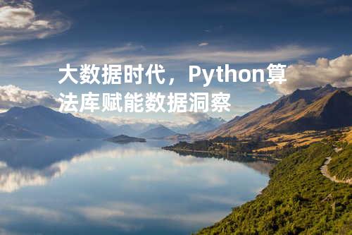 大数据时代，Python 算法库赋能数据洞察