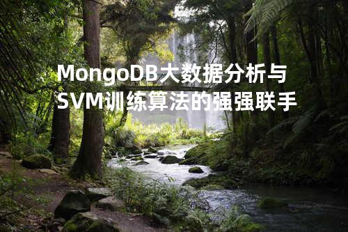 MongoDB大数据分析与SVM训练算法的强强联手